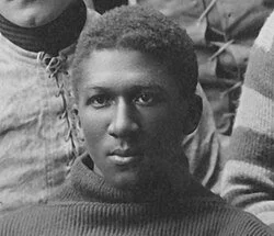Historic black-and-white close-up photograph of George Jewett as a young man during his years as a University of Michigan football player.