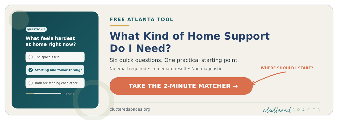 Free Atlanta Home Support Matcher: six quick questions to find a practical starting point