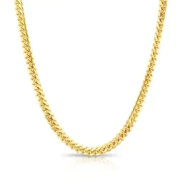 14K Yellow Gold Miami Cuban Chain Necklace | 6mm | 24"