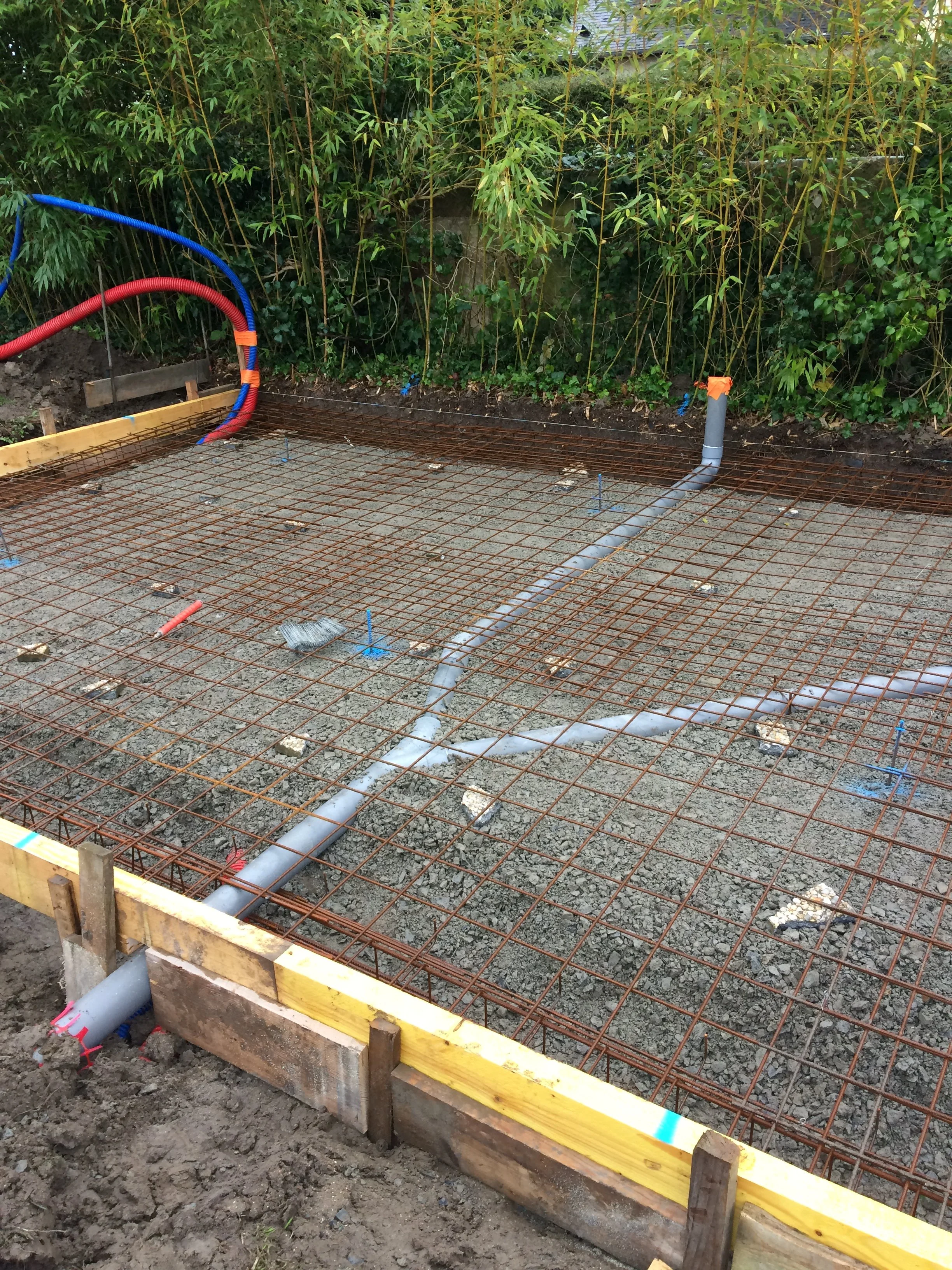 Dalle béton pour un atelier en bois