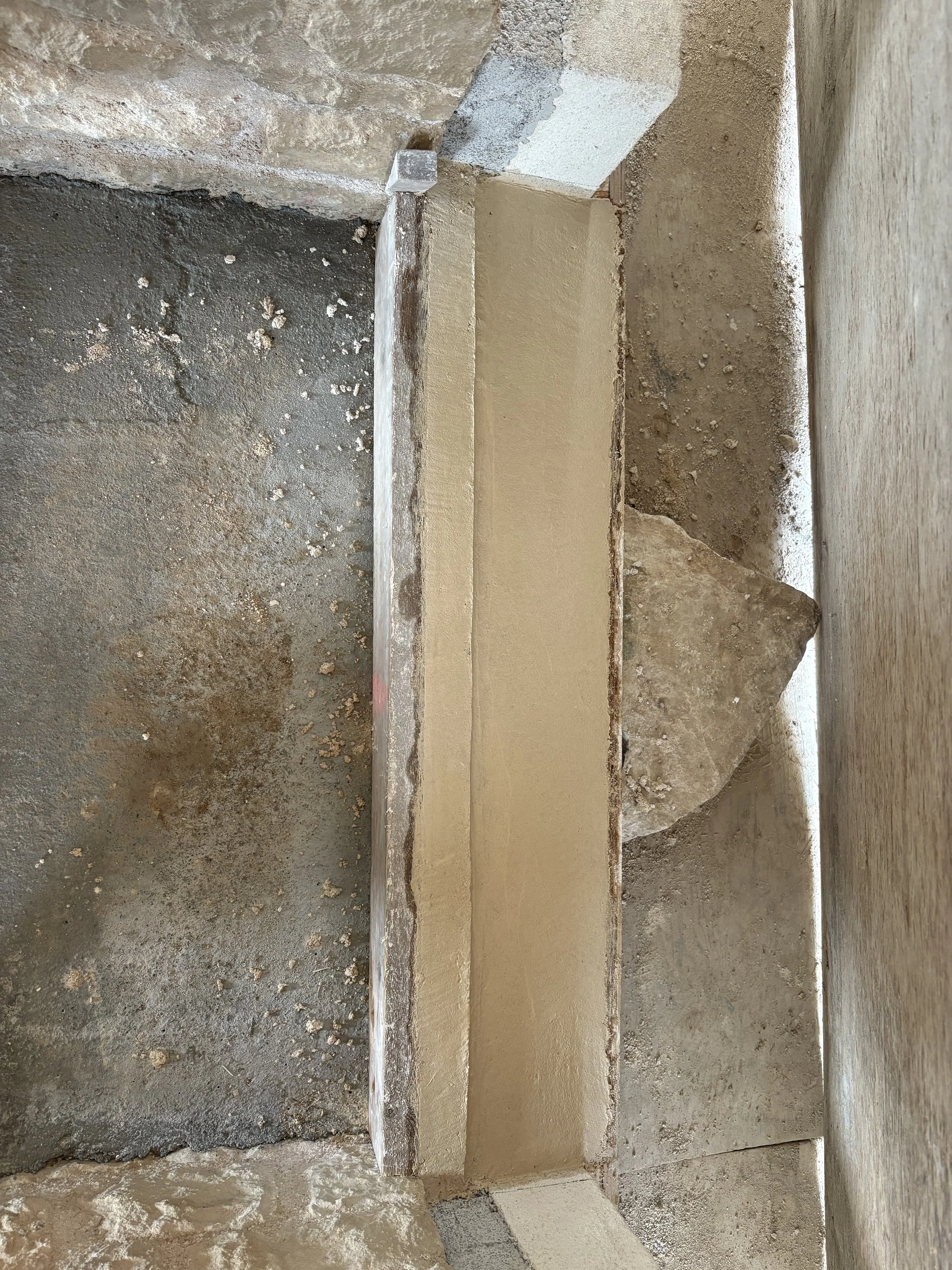 Seuils en béton blanc