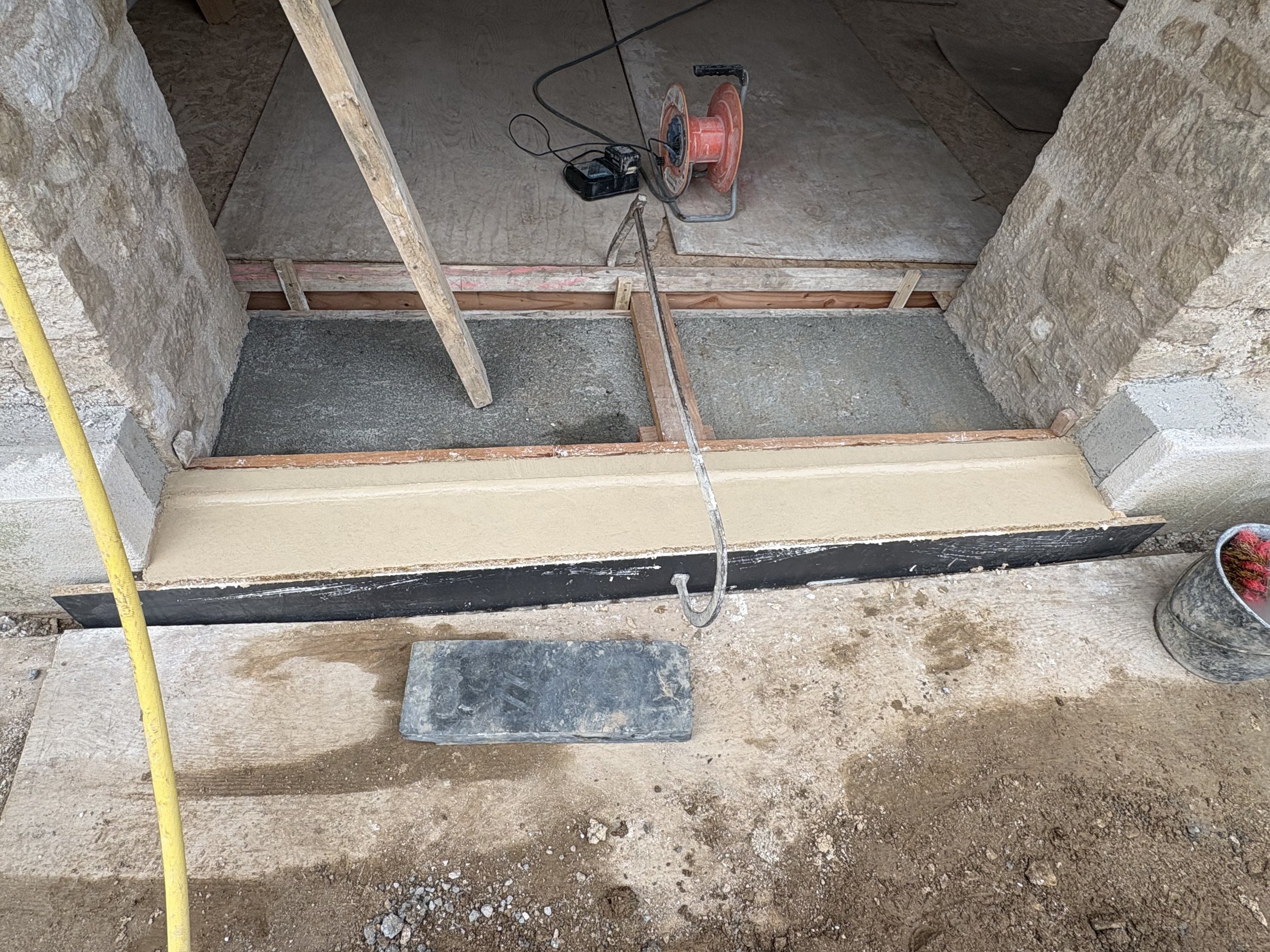 Seuils en béton blanc