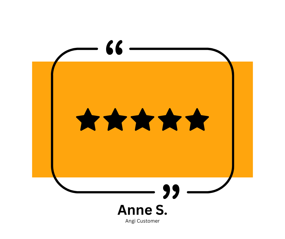 Screenshot of a positive review for an electrician named Ray, written by Prathamesh Bhatkar, with a 5-star rating and a company logo featuring a yellow arc, a blue letter 'W', and a brown base.