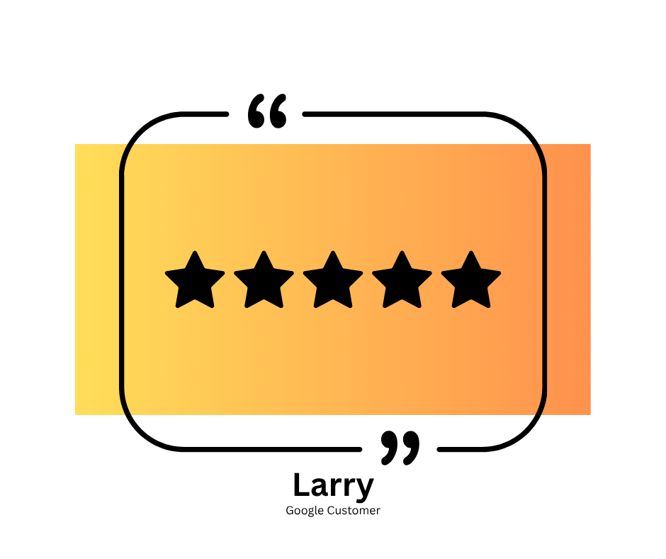 Review by Danuta G. giving five stars, dated October 19, 2023, praising customer service and responsiveness for an outlet installation quote.