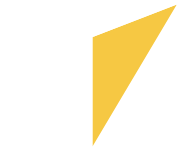 A 3D geometric shape with black, gold, and white triangular faces.