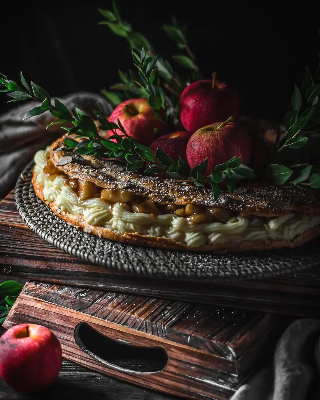 Well, hello.
Happy Friday the 13th.
I knew we'd get here.
13 *is* my lucky number.
Autumn comes for a Paris Brest with Apples &amp; Calvados Caramel. 
I hope to return to my love for food storytelling this fall in full force.
Black Cats are showing s