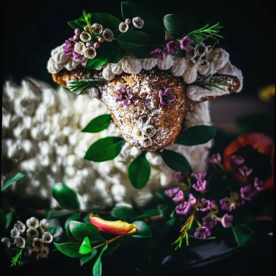 'Tis time for another year's sweet lamb (cake) to peek out through the leaves at us and whisper, "It's springtime again."

If anyone is interested in a quick how-to in making Croatian Pinca bread for Easter, I hope to have a video up this w