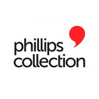 Phillips Collection logo with black text and red speech bubble