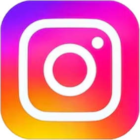 Instagram logo with colorful gradient background