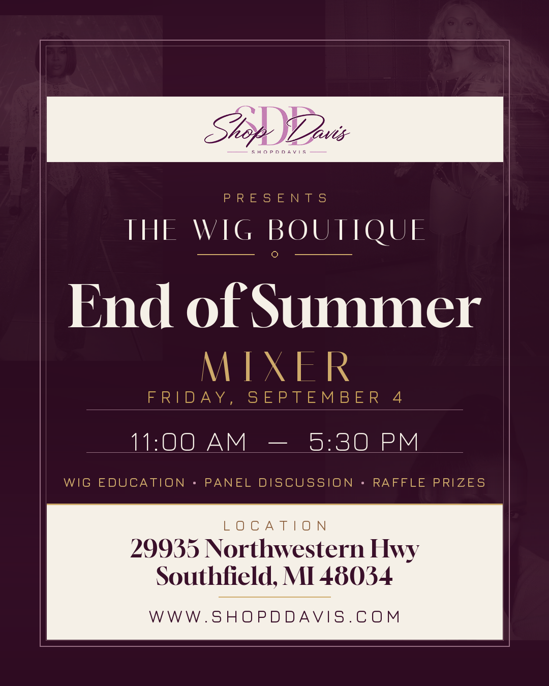 The Wig Boutique – End of Summer Mixer