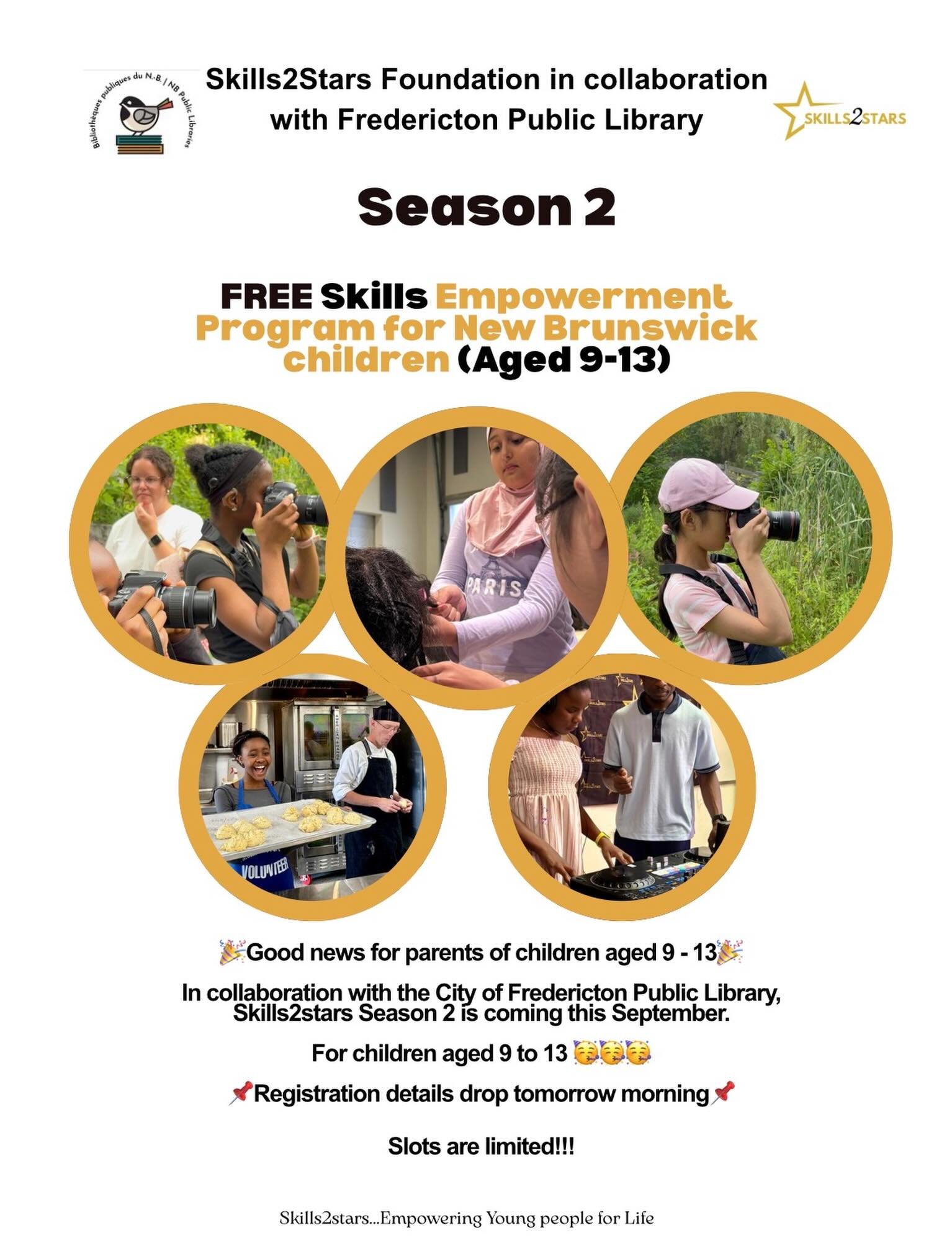 &ldquo;What about the younger children?&rdquo; 🤷🏽&zwj;♀️

Well&hellip; we heard you, and we were working on something even better and bigger for them.🎉🎉🎉

In collaboration with the Fredericton Public Library, Skills2Stars will now be bringing ou