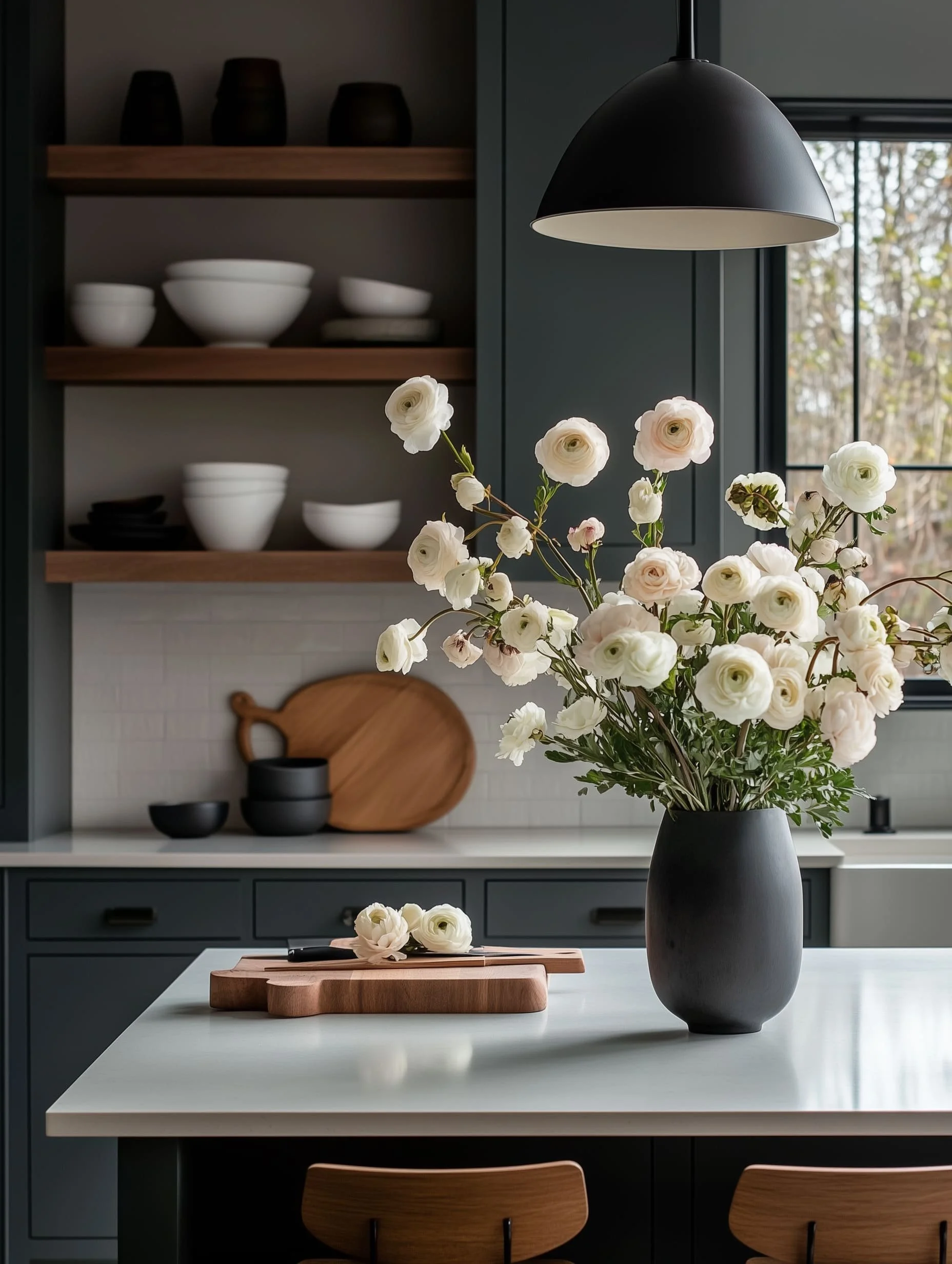 Kitchen with Ranunculus Decor 