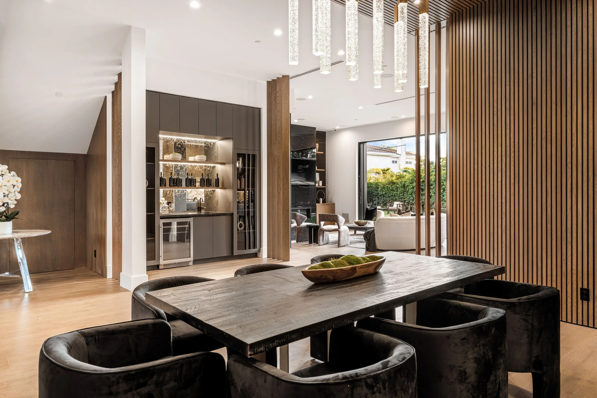 Modern Dining Area with Open Patio