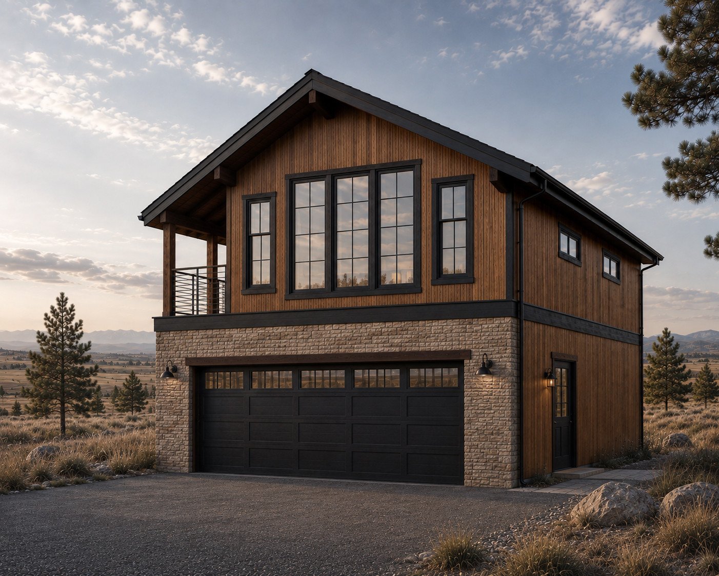 Detached living space providing independent housing for an adult child on a Douglas County property