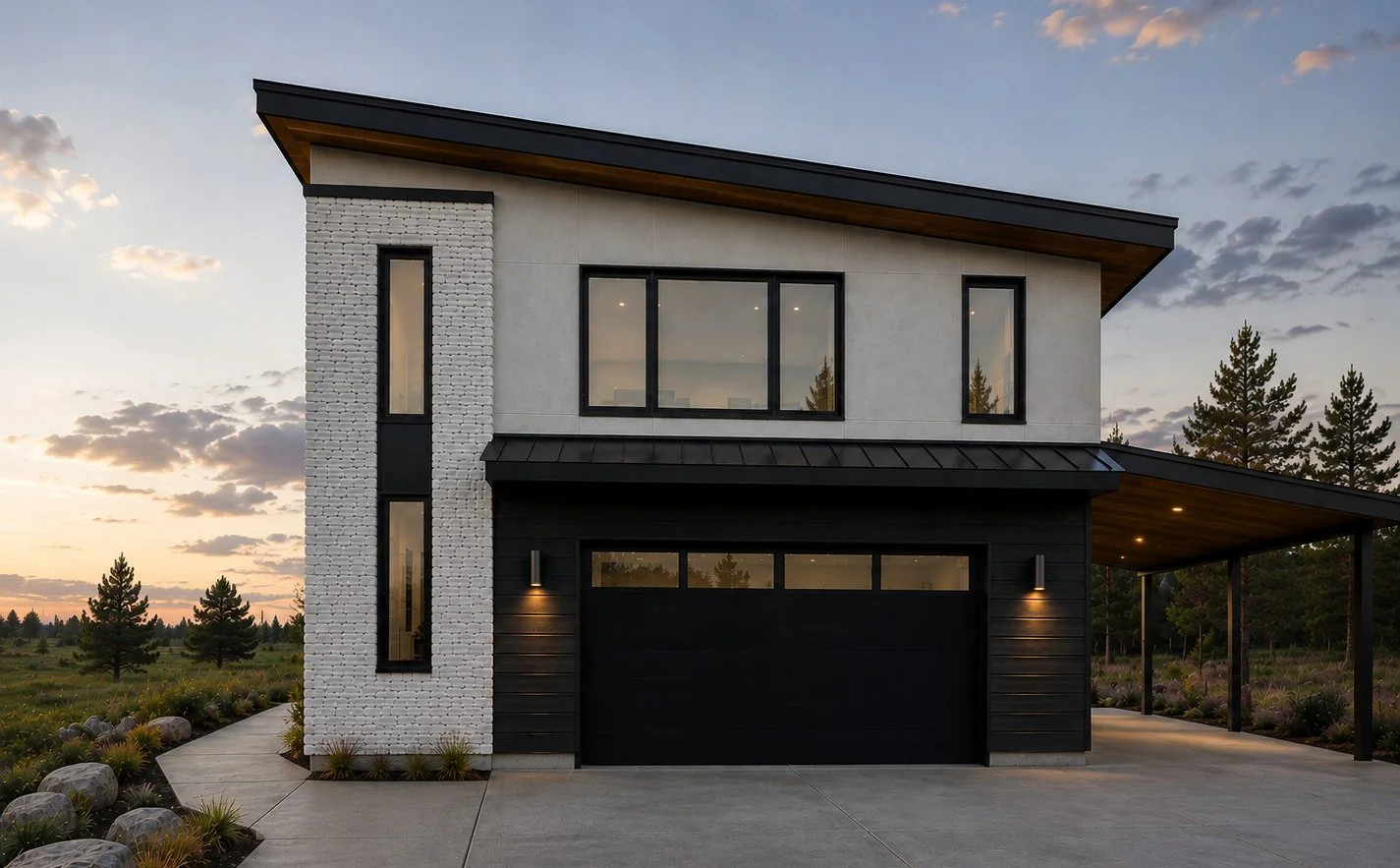 Custom detached ADU front elevation, Sedalia, Colorado