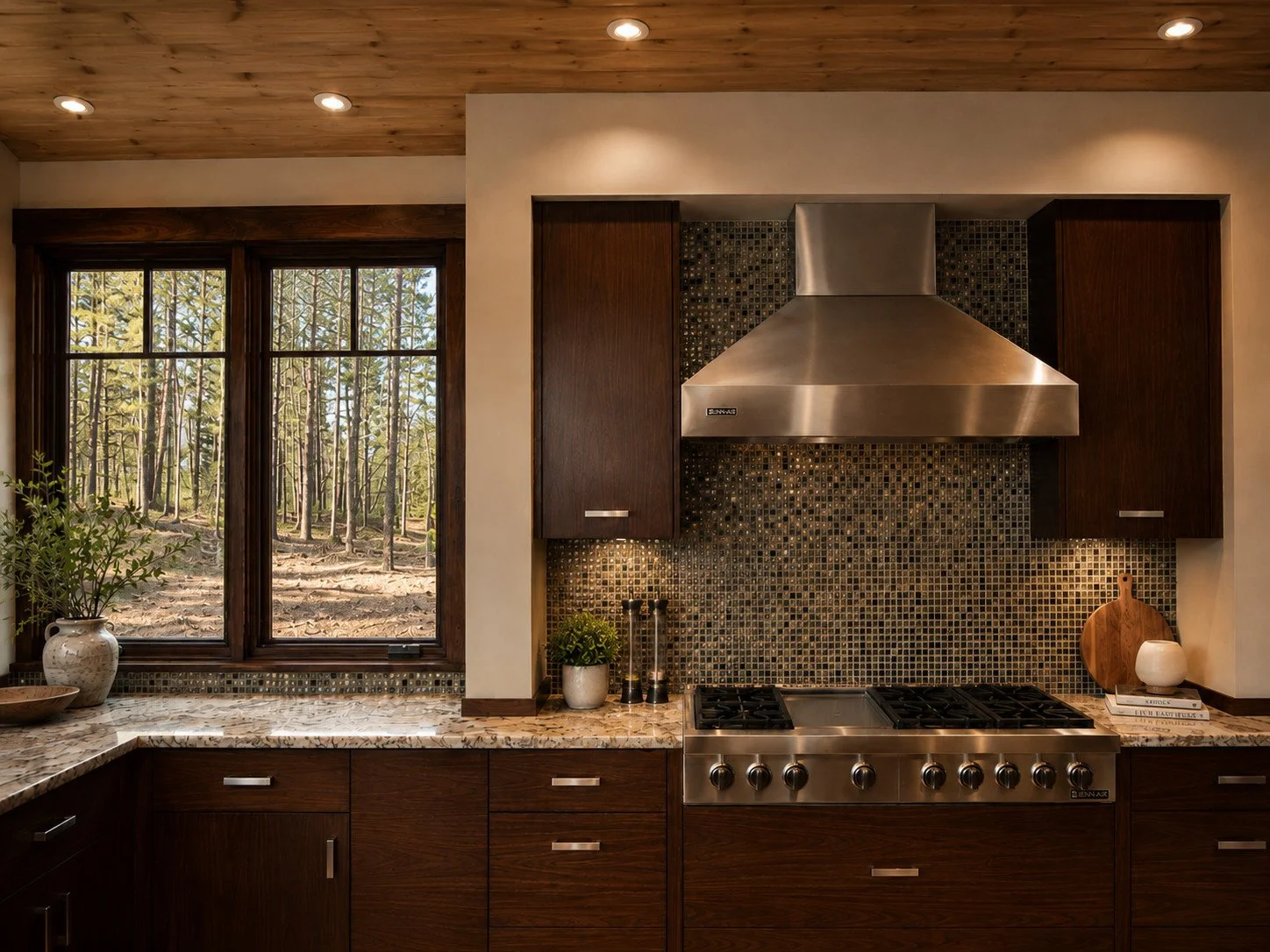 Modern Walnut Kitchen Fraser, Colorado