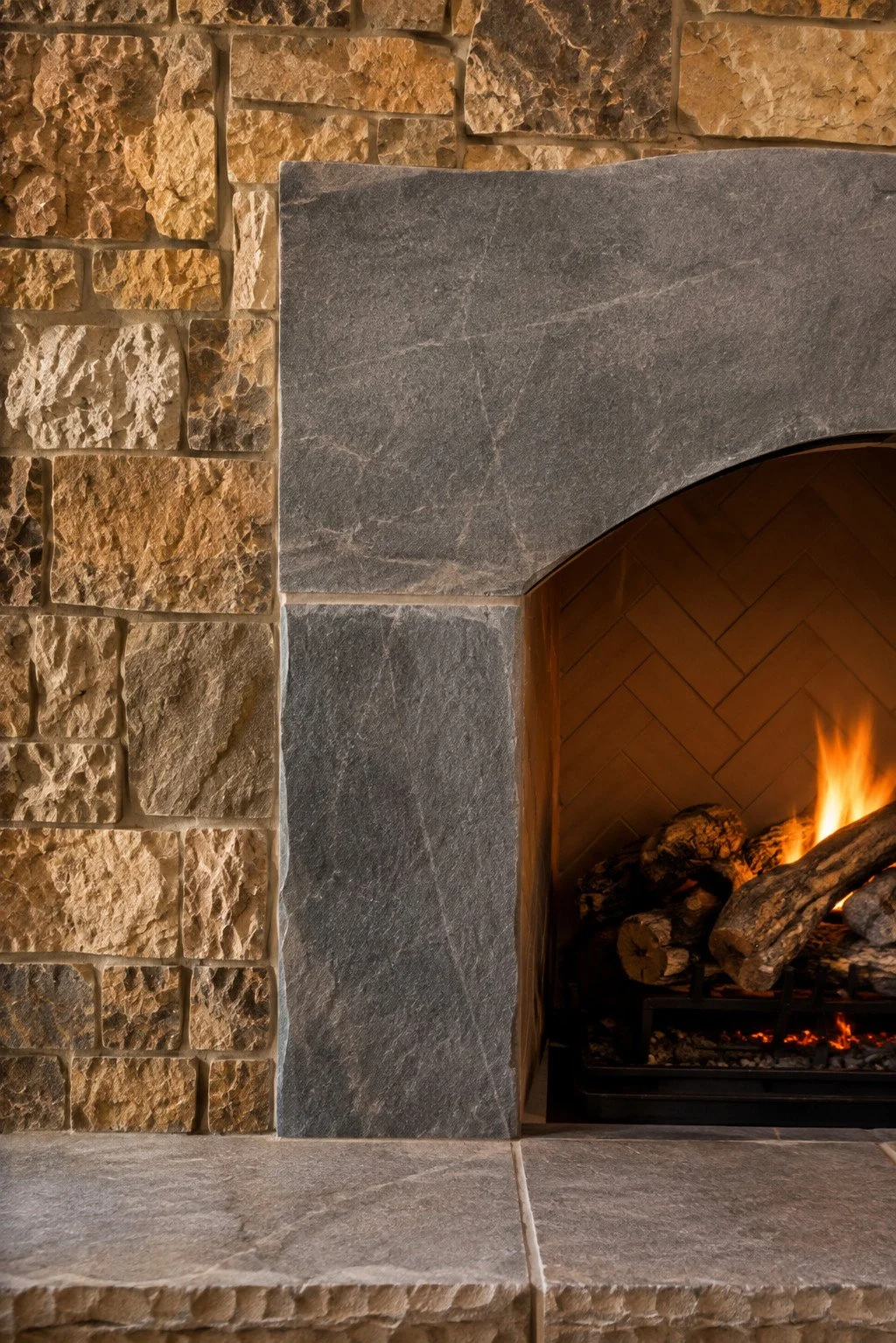Rustic Fireplace Cap Stone, Sedalia, Colorado