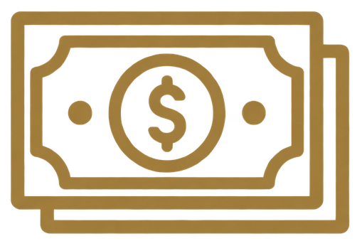 Cash financing icon