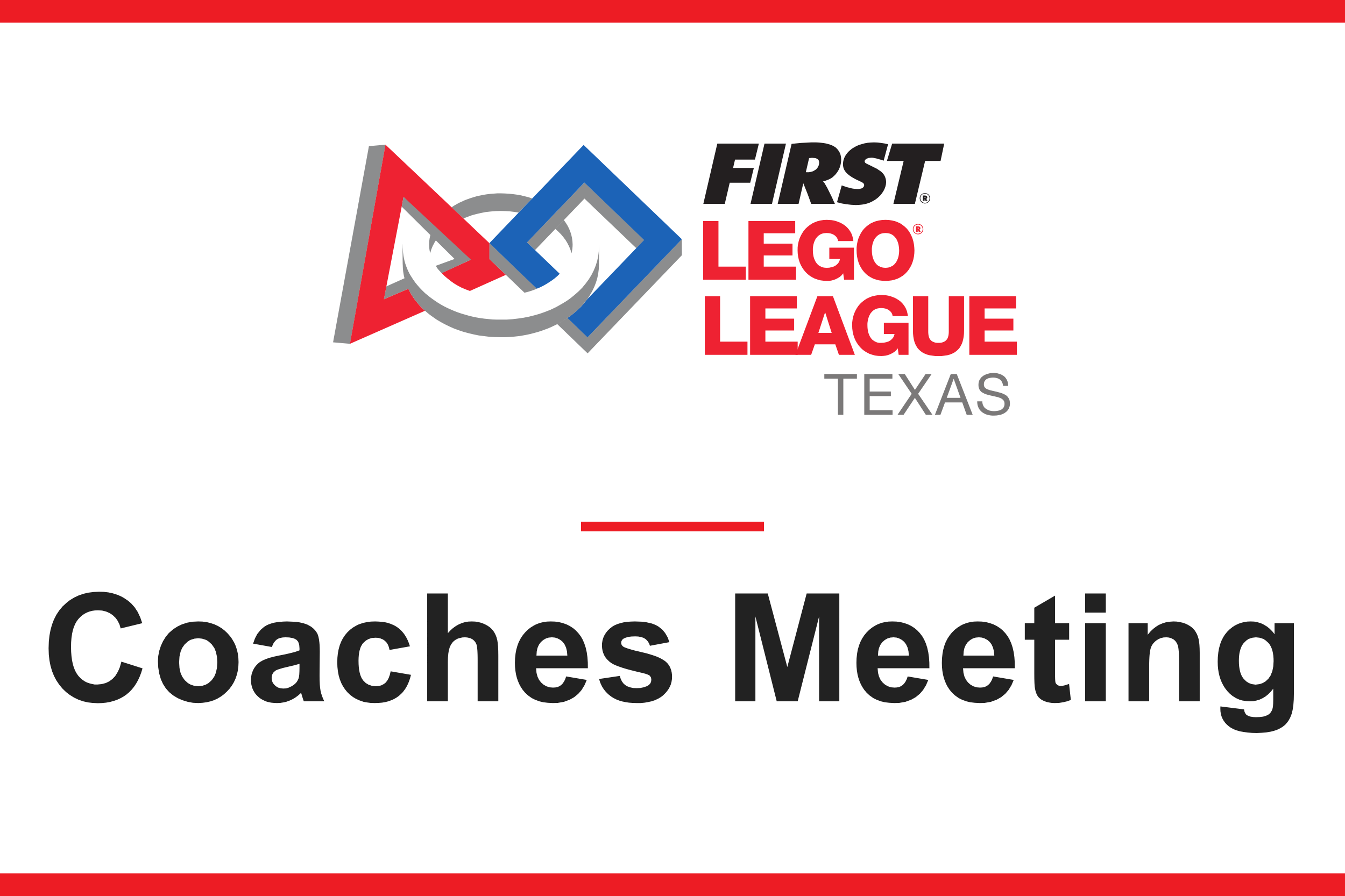 VIRTUAL - East Texas FLL Coaches Meeting