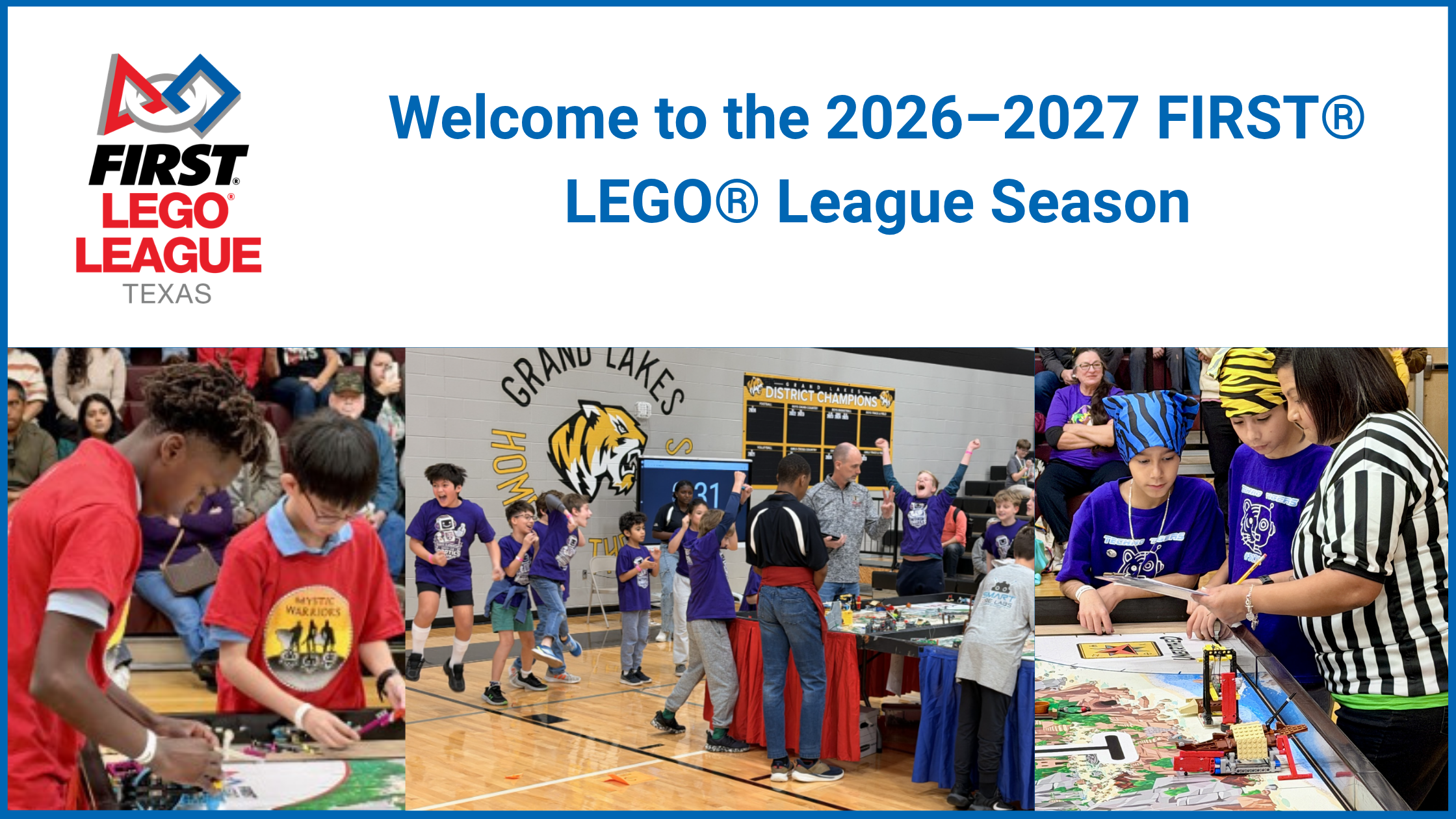 Welcome to the 2026–2027&nbsp;FIRST® LEGO® League Season