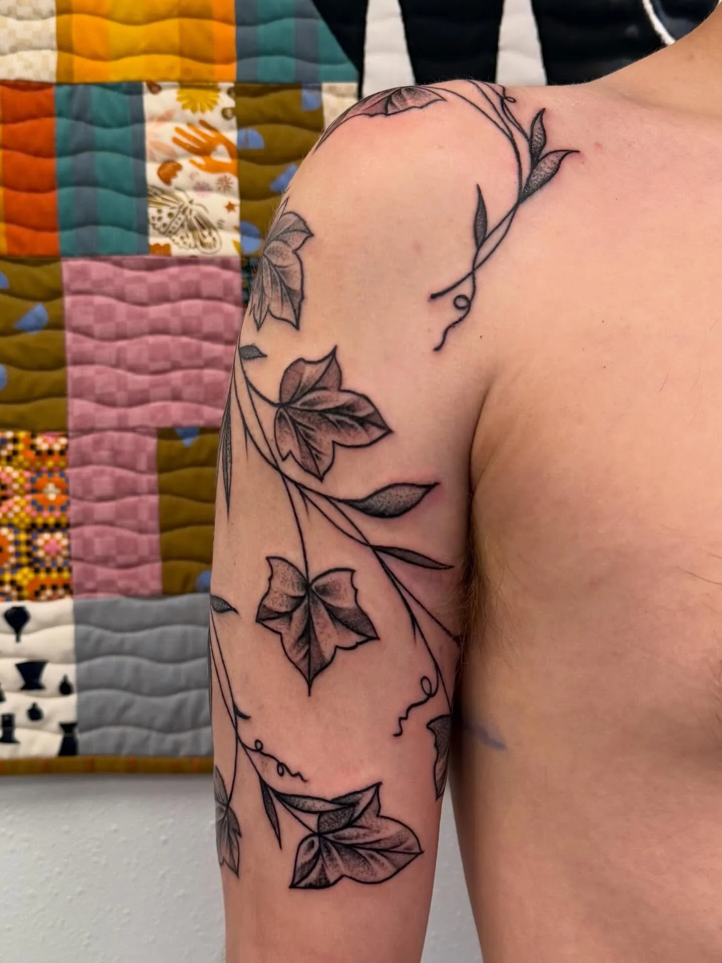 Links first tattoo 🖤💪🏻