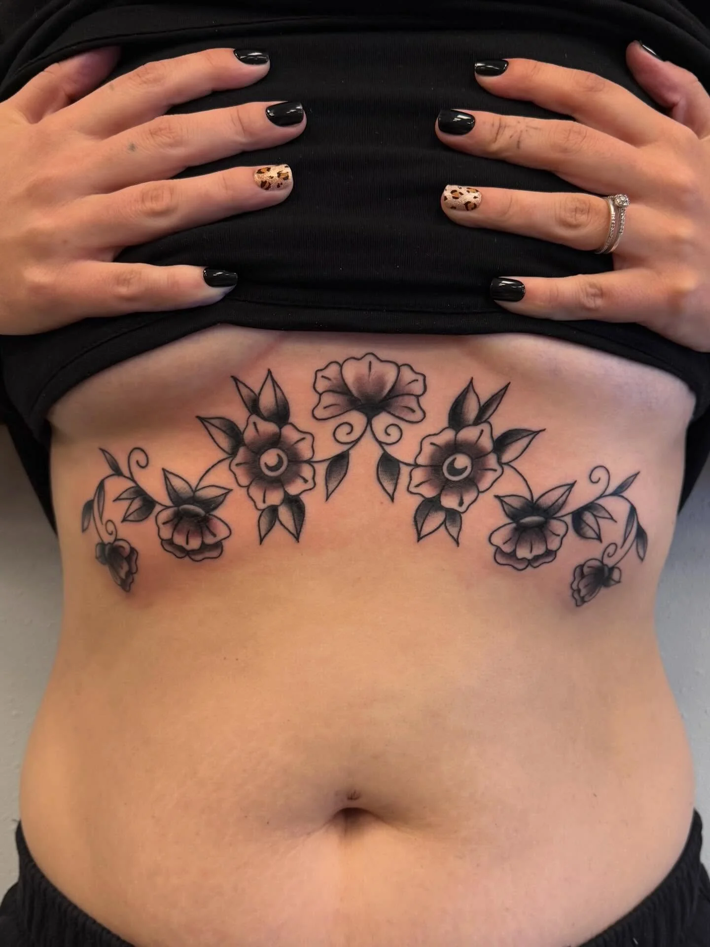 I think it&rsquo;s so important to post a piece from a farther view as well as up close. An up close shot is important to focus on the tattoo itself, to see the perfection of some lines and the tiny shakes of others, to get a good view of the shading