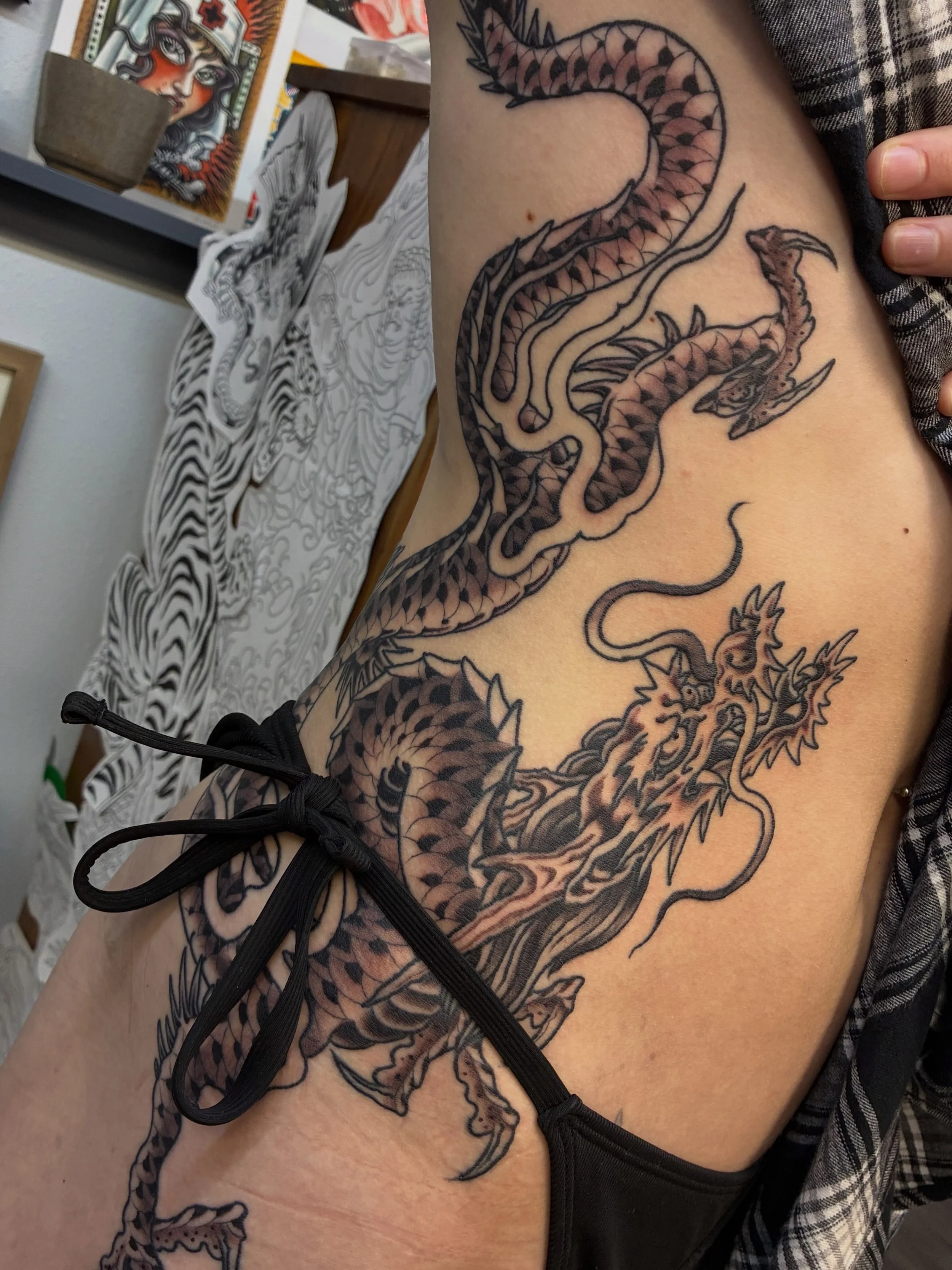 You should get tattooed at @hearttattoo605. Get a dragon at heart tattoo. Get a fine-line tattoo. Get a trad tattoo. Get a watercolor tattoo. Watch someone get a tattoo. Just come get a tattoo. We do tattoos.