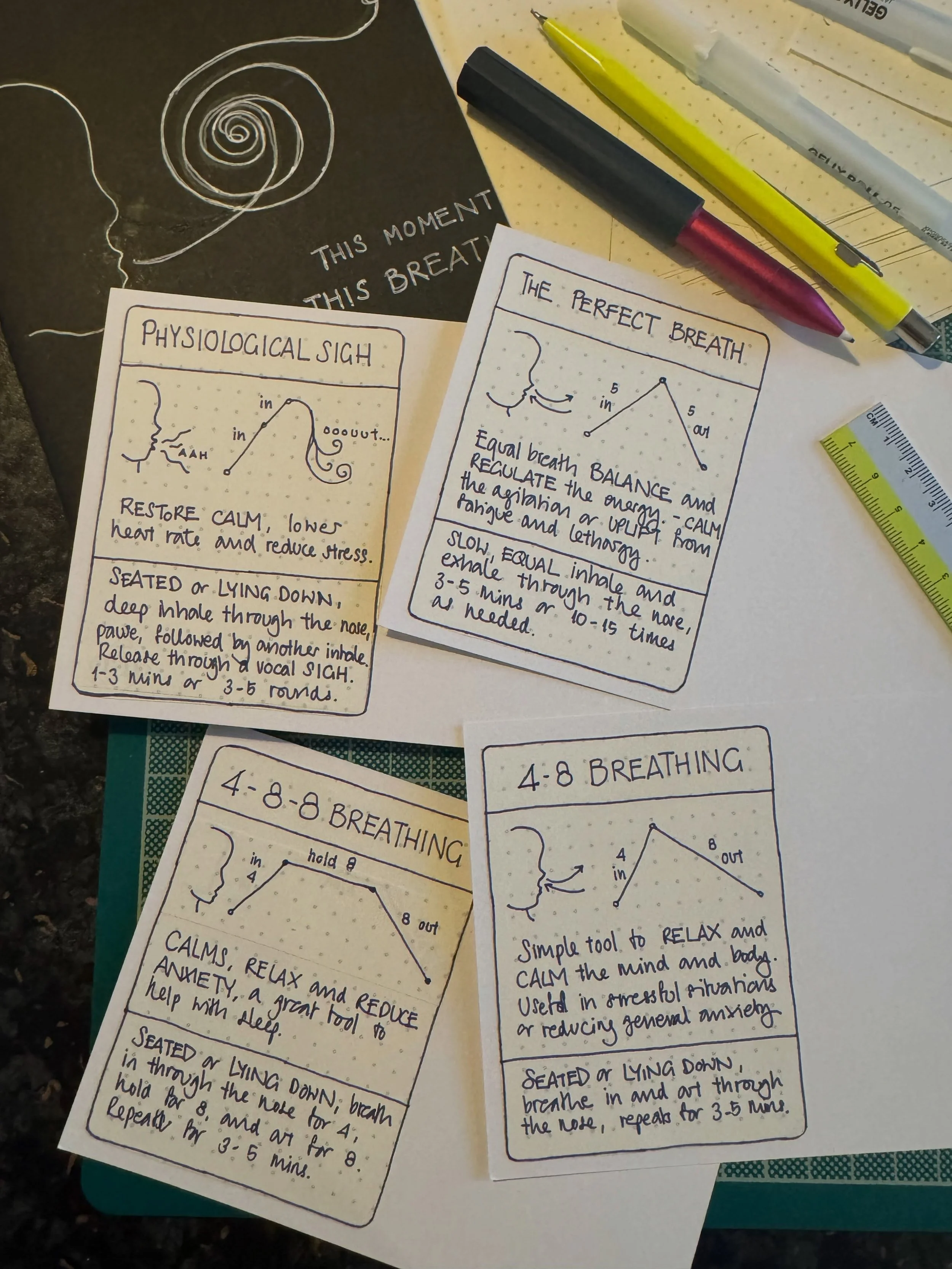 Coming back to the idea and project of making prompt cards for breathwork home practices&hellip;. watch this space!
