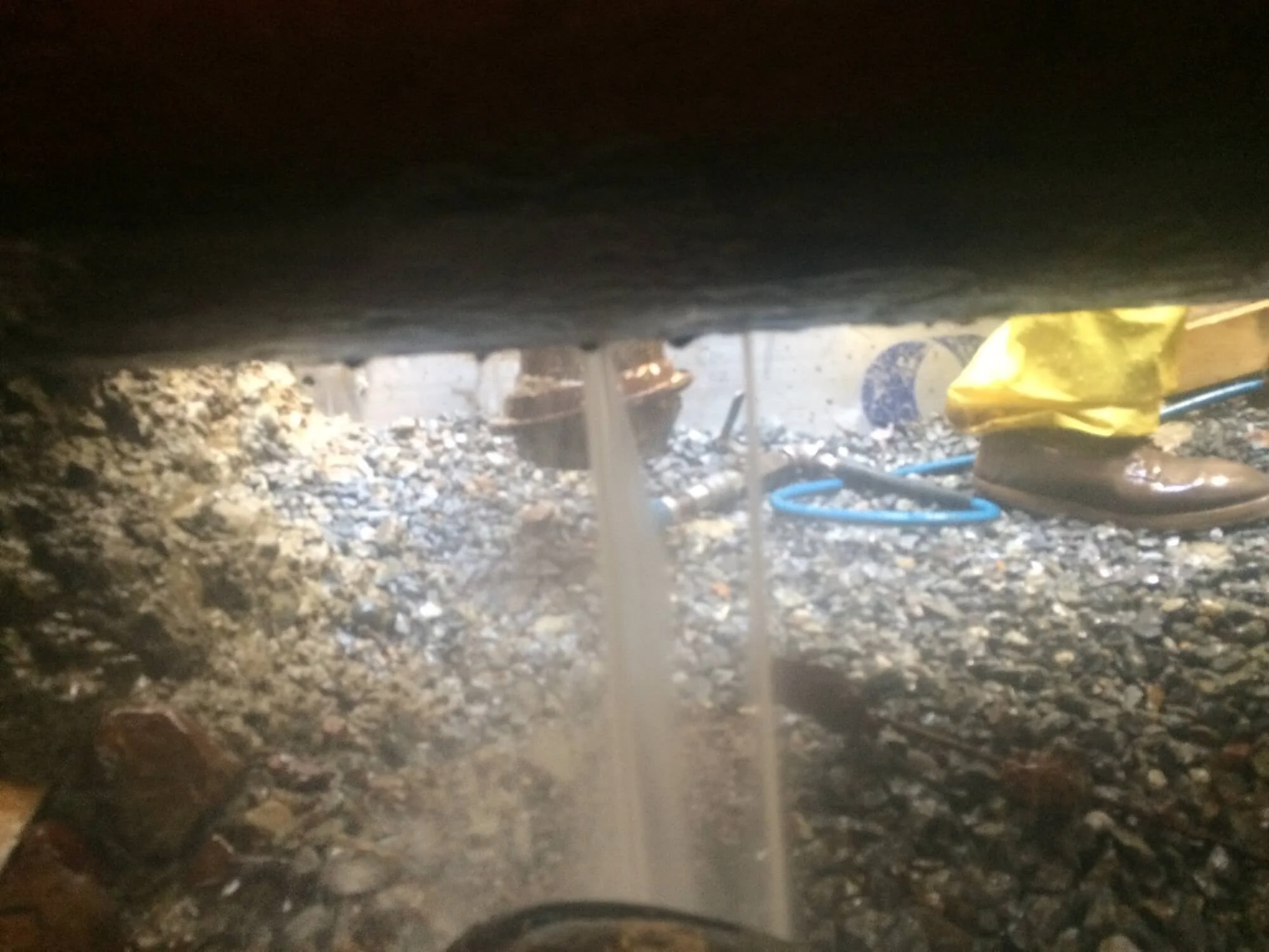 Leak located on a 30 inch chilled water line 33 feet deep.