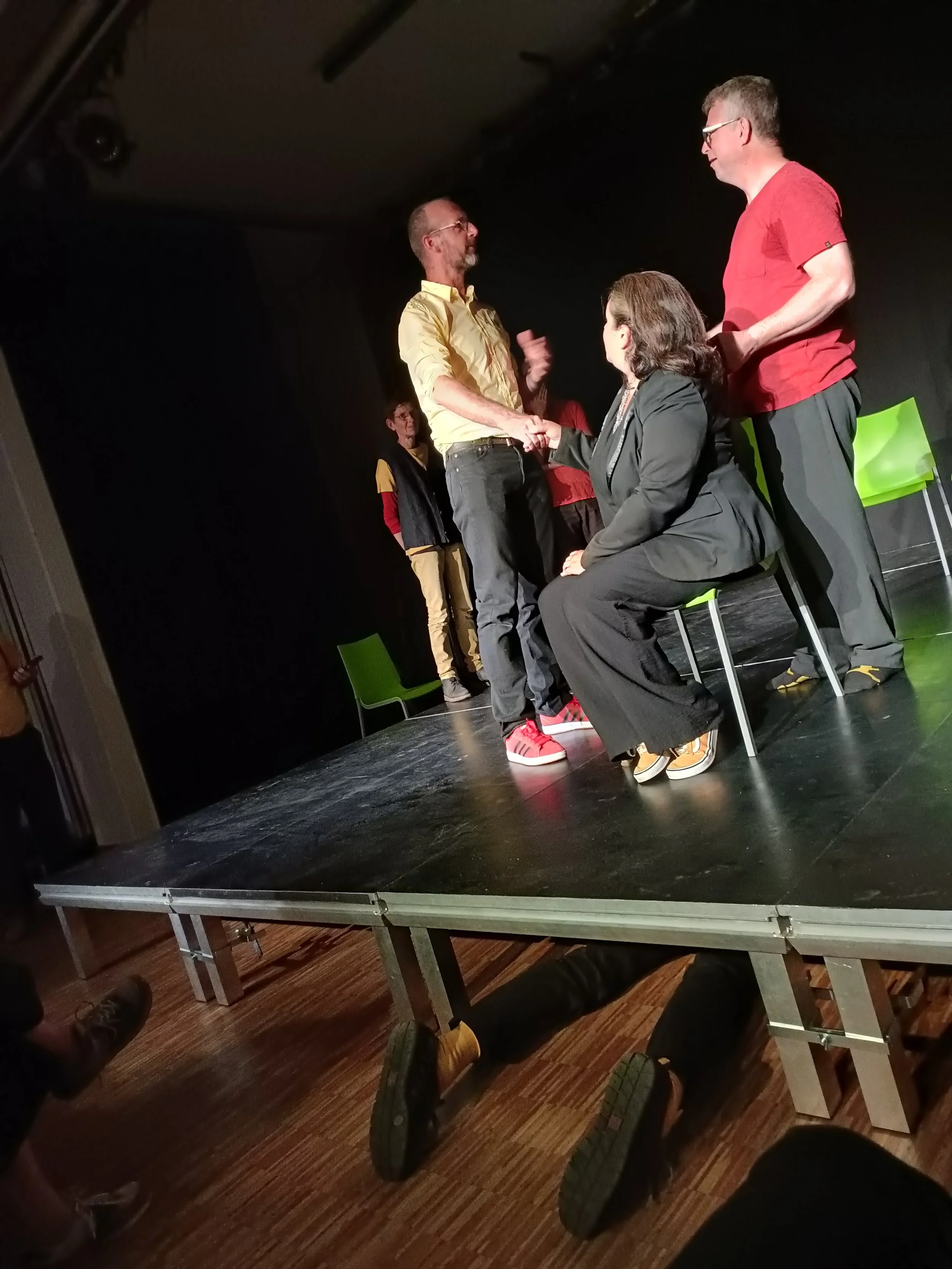 In de zetel bij improyal voorstelling mei 2025