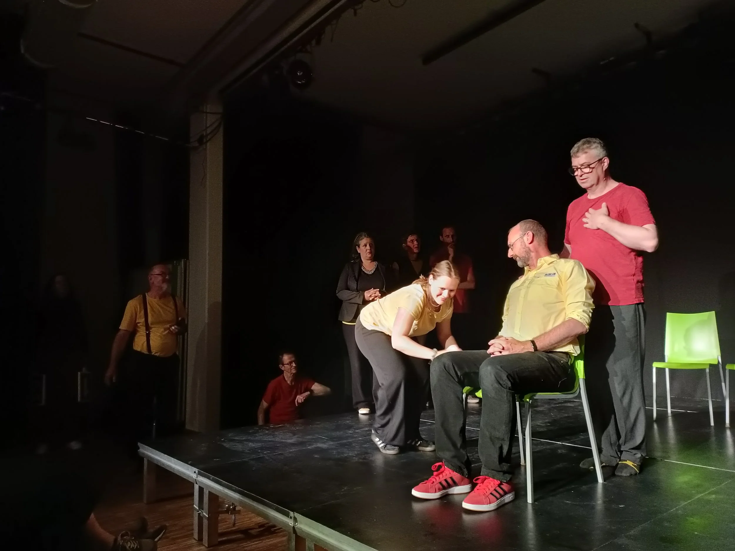 In de zetel bij improyal voorstelling mei 2025