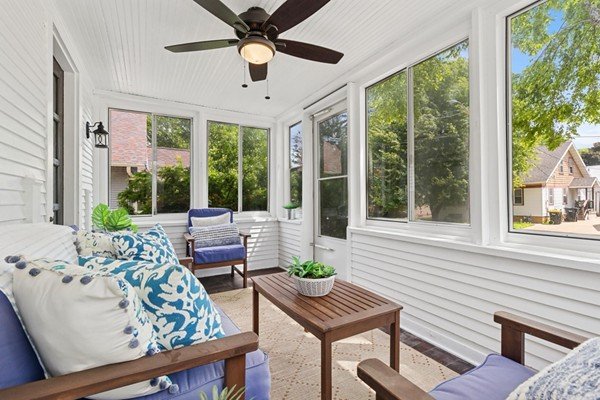 Comfortable furnished living room for medical lodging guests
