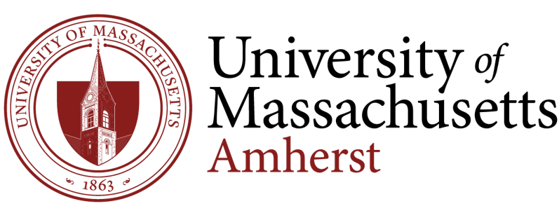 The University of Massachusetts Amherst seal and text logo.