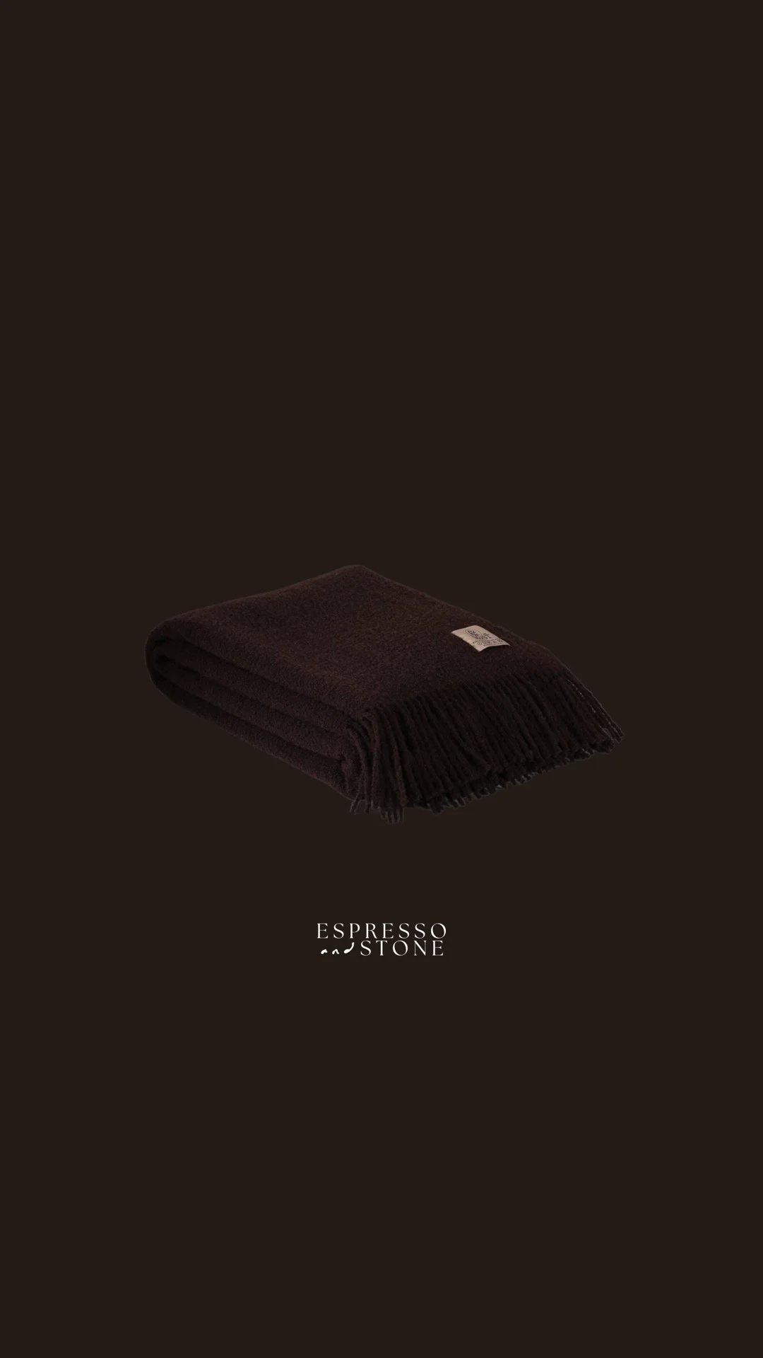 Mocha Wool Blanket.