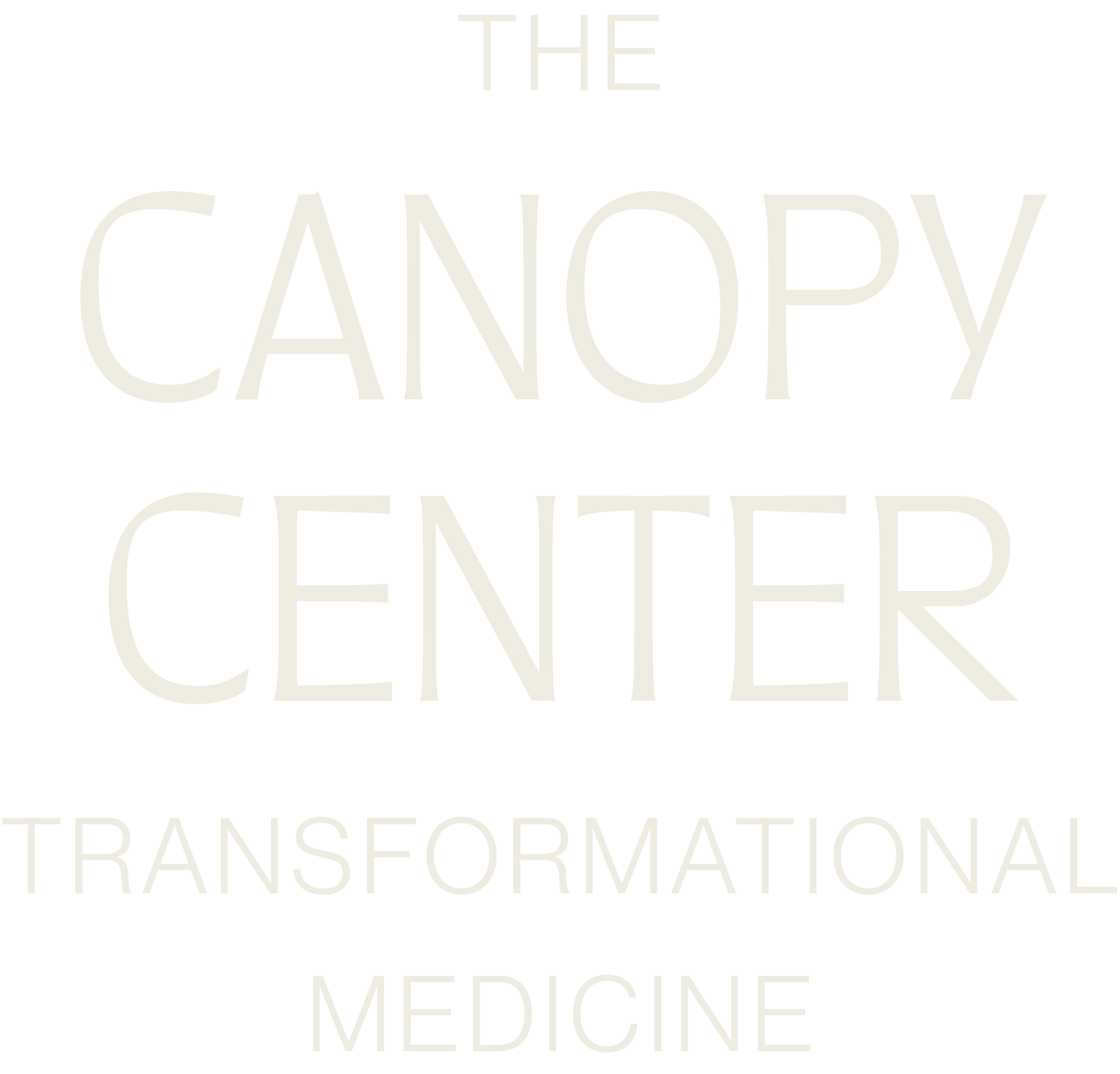 The Canopy Center logo — wordmark reading The Canopy Center, Transformational Medicine, Rocky River Ohio