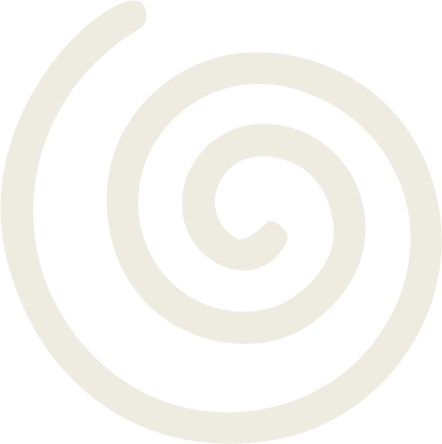Hand-drawn presence symbol — brand illustration  from The Canopy Center representing inner awareness