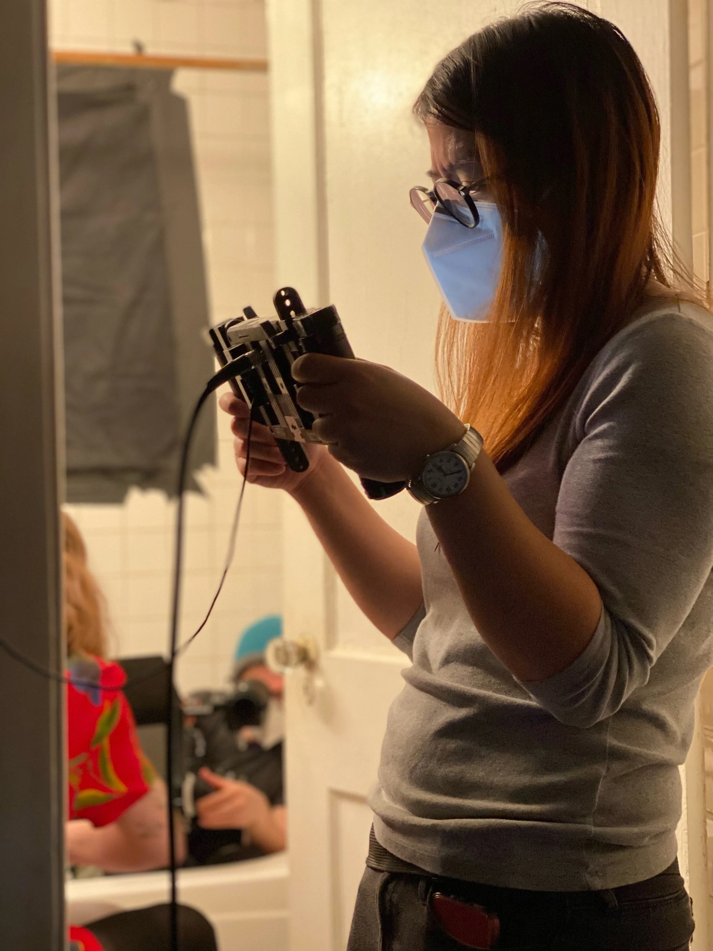 Cinder on the set of Artist Unknown