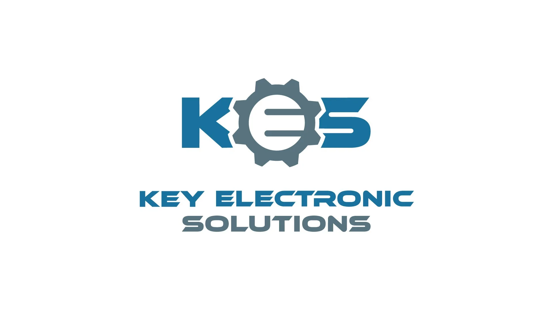 Logo for Key Electronic Solutions featuring stylized text and gear icon.