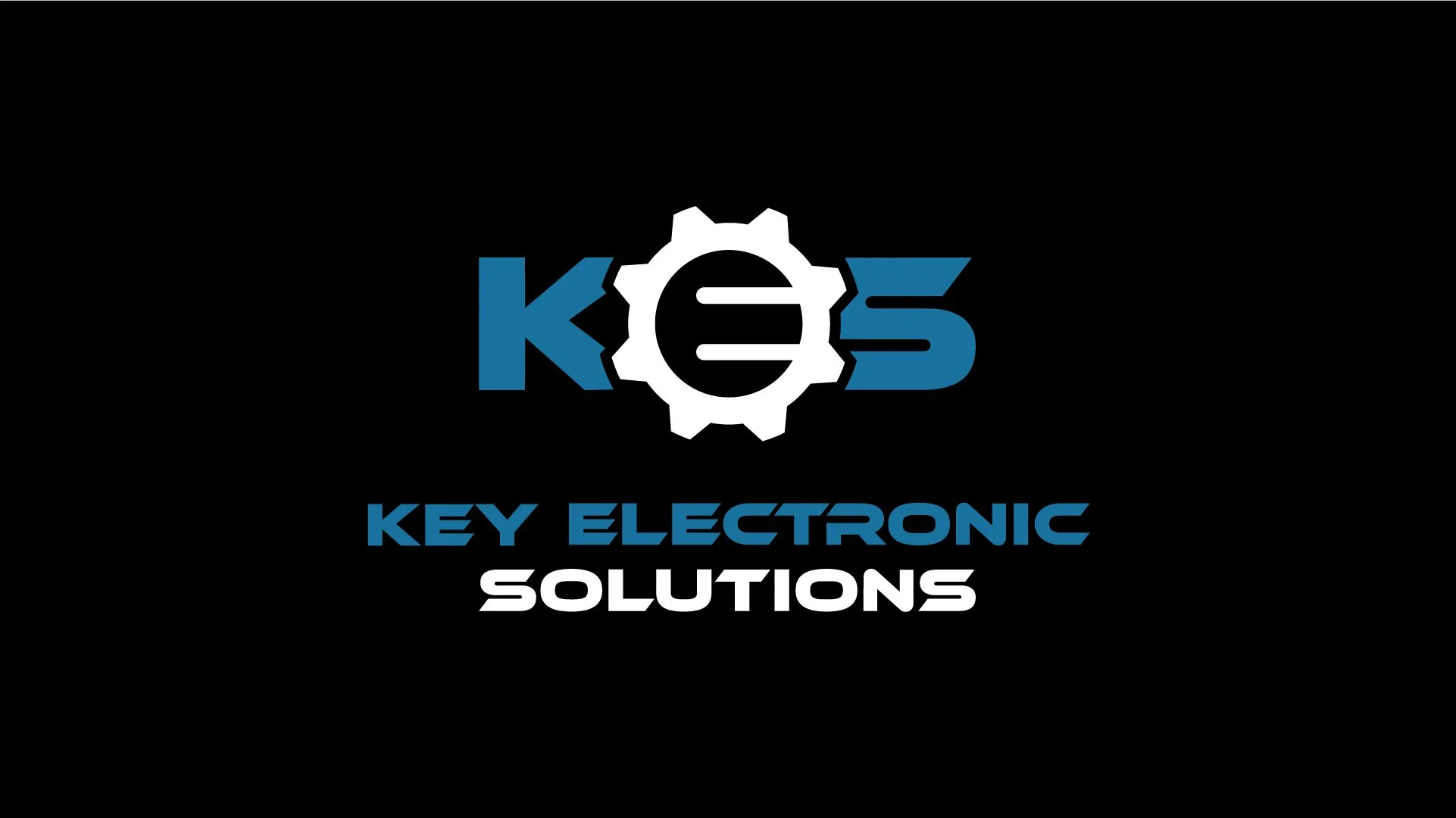 Logo for Key Electronic Solutions, featuring a gear symbol with a key hidden inside, and the text 'K-3' above the words 'Key Electronic Solutions'.