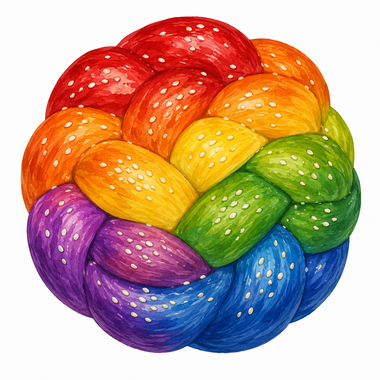 Rainbow Challah