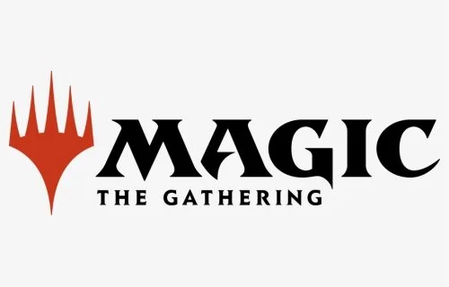 Magic: The Gathering logo with a stylized red flame and black text