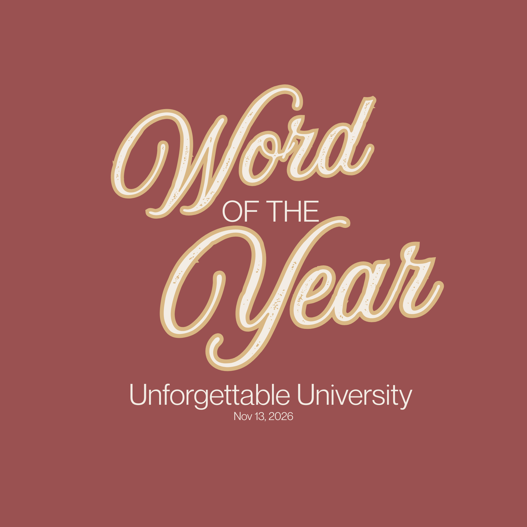 Word Of The Year Webinar