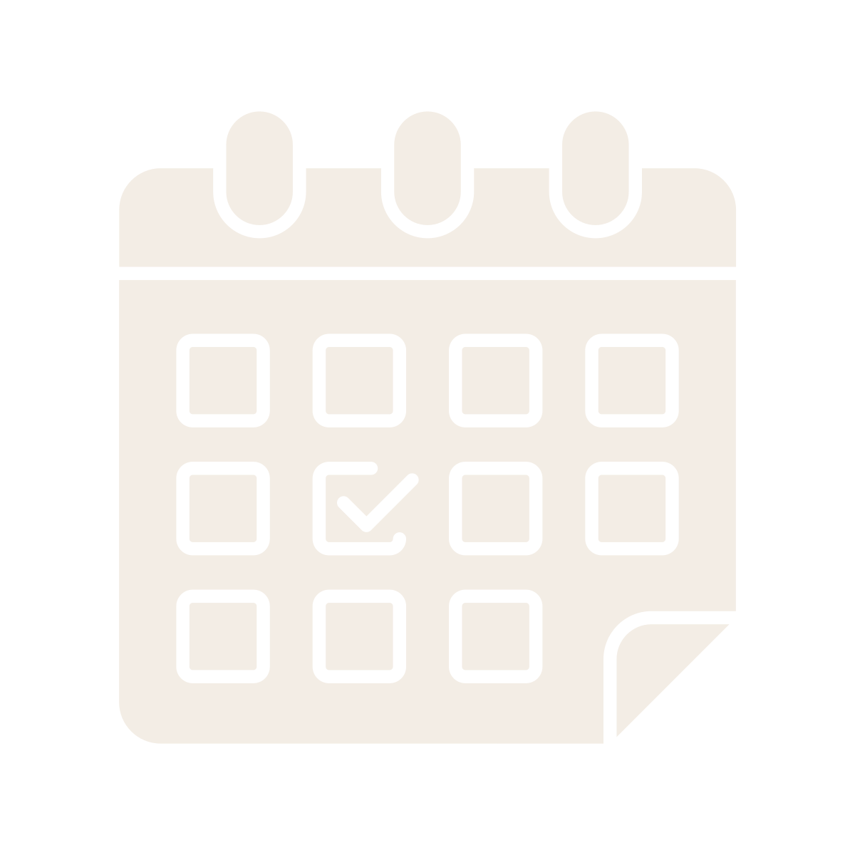 Illustration of a calendar with a check mark on a specific date.