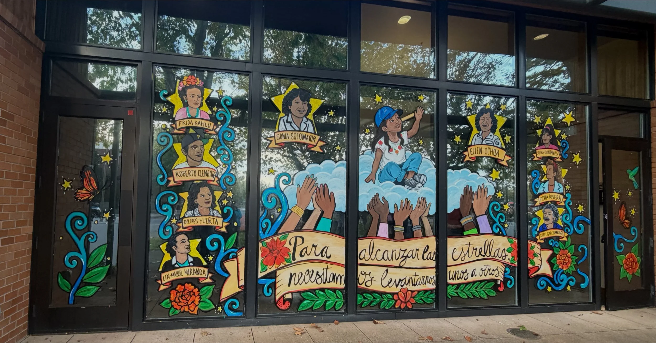 &ldquo;Para alcanzar las estrellas, necesitamos levantarnos unos a otros.&rdquo;

&ldquo;To Reach the Stars, We Must Lift One Another Up.&rdquo;

It was lovely to attend the reception for this beautiful Hispanic Heritage Month mural last night. Just 