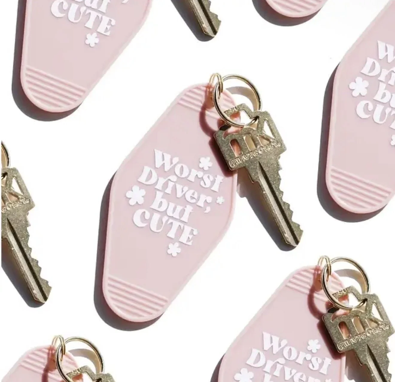 Worst Driver, But Cute Motel Style Keychain