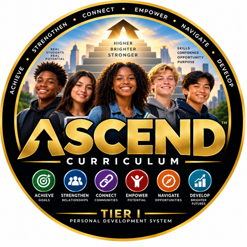 ASCEND Curriculum logo, Tier I personal development system