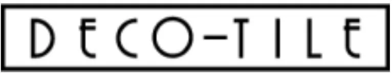 Deco-Tile logo with stylized text.