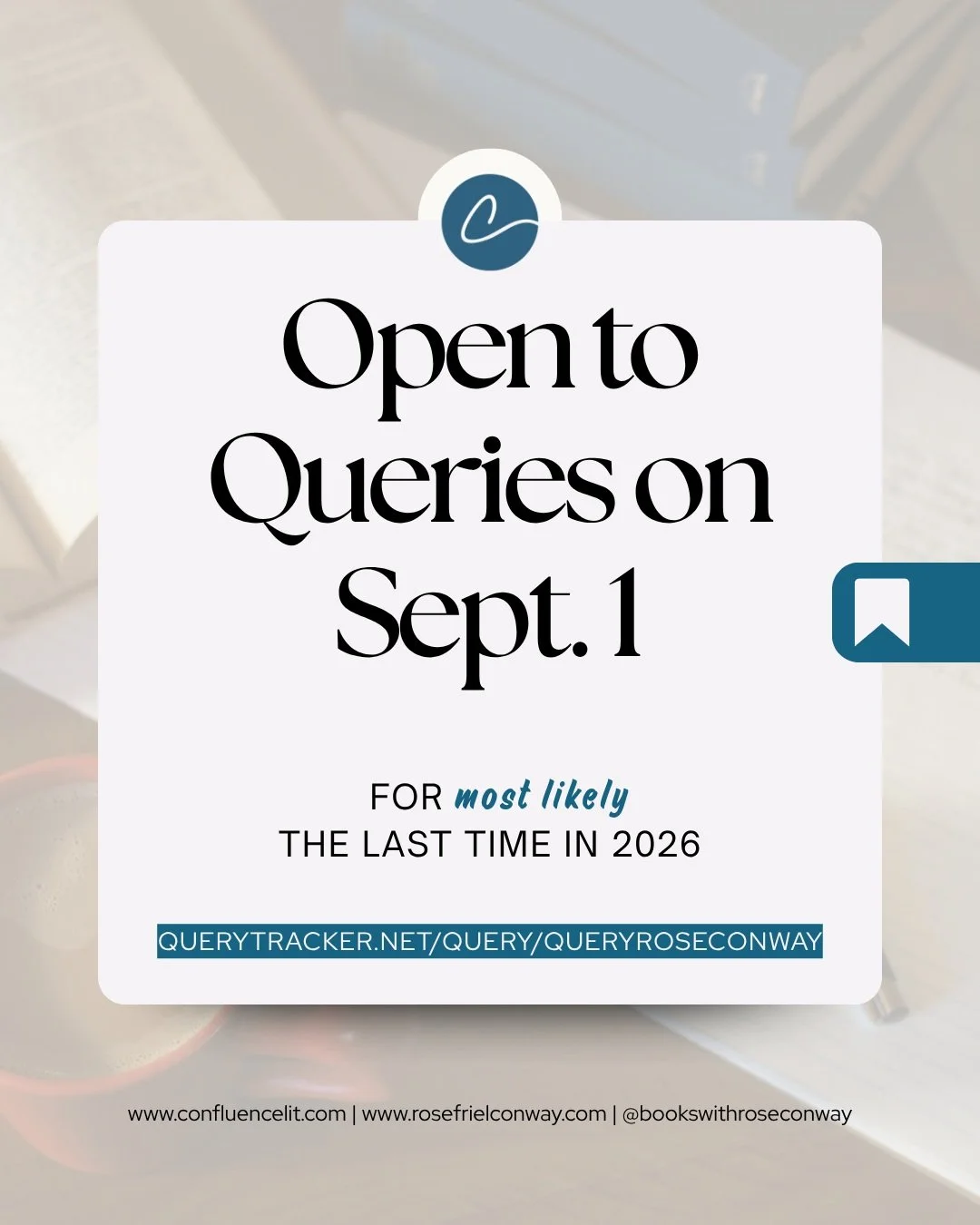 🔟 days before my query inbox reopens...perhaps for the last time in 2026!

A huge thank you to the many, many authors who have shared glimpses of their projects with me this year. It's been a feast, which is why I'm going to spend Q4 focused on sell