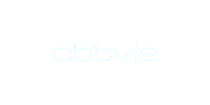 Black background with the white text 'abbvie' centered.