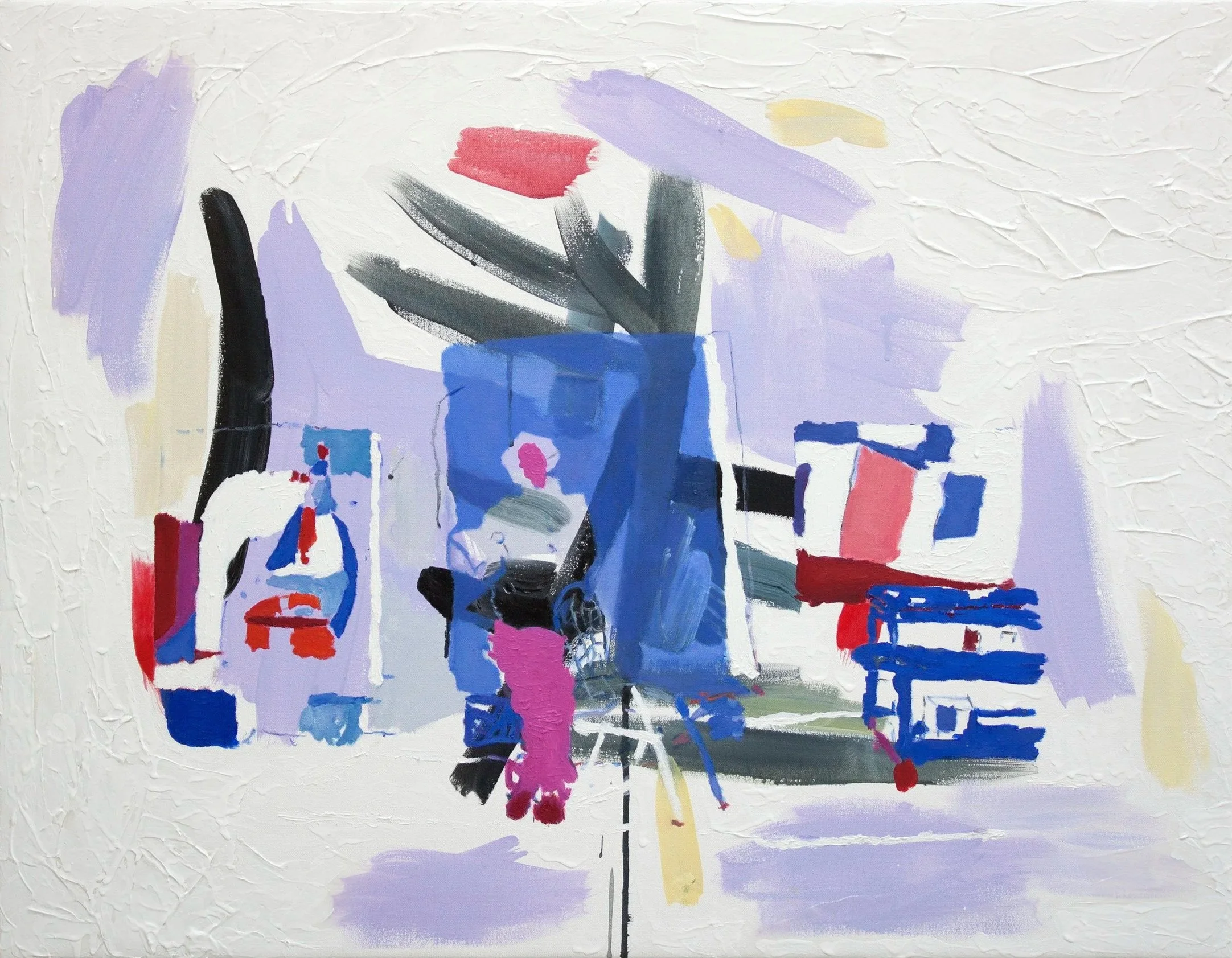 Untitled, 2020 | Acrylic and oil on canvas | 28 x 36 in.